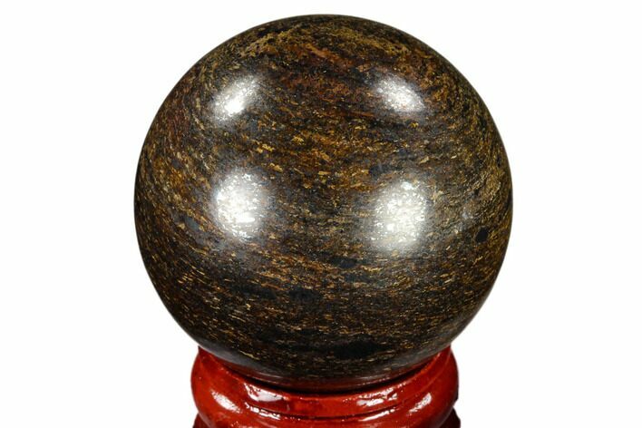 Polished Bronzite Sphere - Brazil #115983